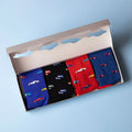 RACING CAR GIFT BOX 4 PAIRS SPGB05