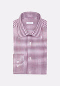 SEIDENSTICKER MEDIUM CHECK 100% COTTON 845641-PURPLE