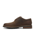 CLARKS NEWFORD LACE-DARK BROWN