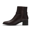 CLARKS WRENN BUCKLE-DARK BROWN