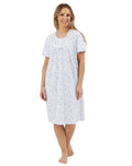 Marlon Harvest Floral 40" Short Sleeve Nightie 44297