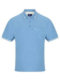 POLO SHIRT WITH POCKET 55101-LIGHT BLUE