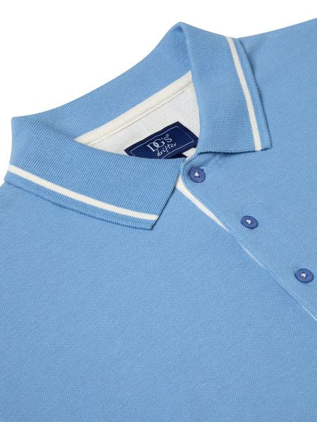 POLO SHIRT WITH POCKET 55101-LIGHT BLUE