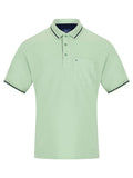 POLO SHIRT WITH POCKET 55101-LIGHT GREEN