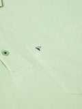POLO SHIRT WITH POCKET 55101-LIGHT GREEN
