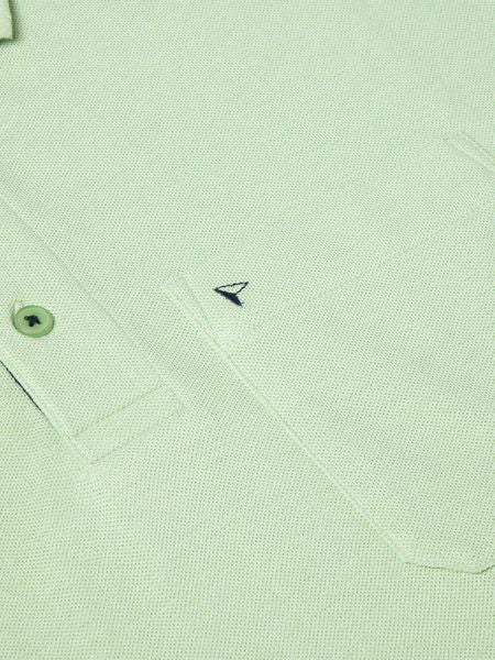POLO SHIRT WITH POCKET 55101-LIGHT GREEN
