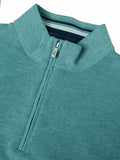 DRIFTERS 1/4 ZIP PLAIN 55120-TEAL