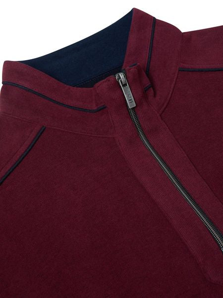 DRIFTER 1/2 ZIP SWEATSHIRT 533-55172-MERLOT