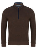 DRIFTER 1/2 ZIP SWEATSHIRT 533-55173-BROWN