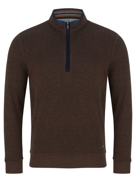 DRIFTER 1/2 ZIP SWEATSHIRT 533-55173-BROWN