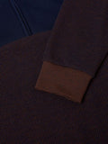 DRIFTERS 1/2 ZIP SWEATSHIRT 533-55174-NAVY RED