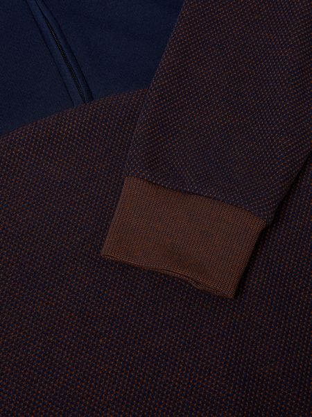 DRIFTERS 1/2 ZIP SWEATSHIRT 533-55174-NAVY RED