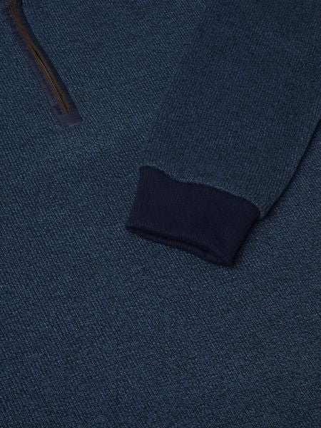 1/4 ZIP SWEATSHIRT 543-55187-DARK BLUE
