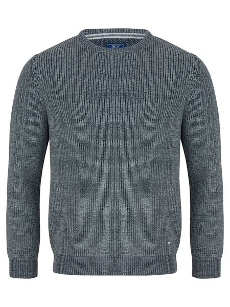 DRIFTERS ROUND NECK PLAIN  533-55337-GREY