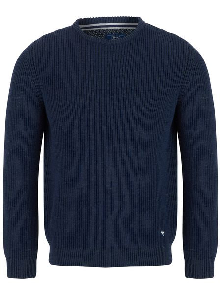 DRIFTERS ROUND NECK PLAIN  533-55337-DARK BLUE