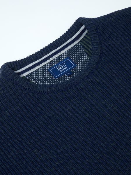 DRIFTERS ROUND NECK PLAIN  533-55337-DARK BLUE