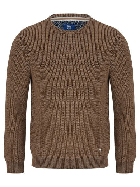 DRIFTERS ROUND NECK PLAIN  533-55337-BROWN