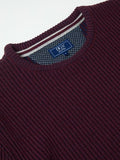 DRIFTERS ROUND NECK PLAIN 533-55337-DARK RED