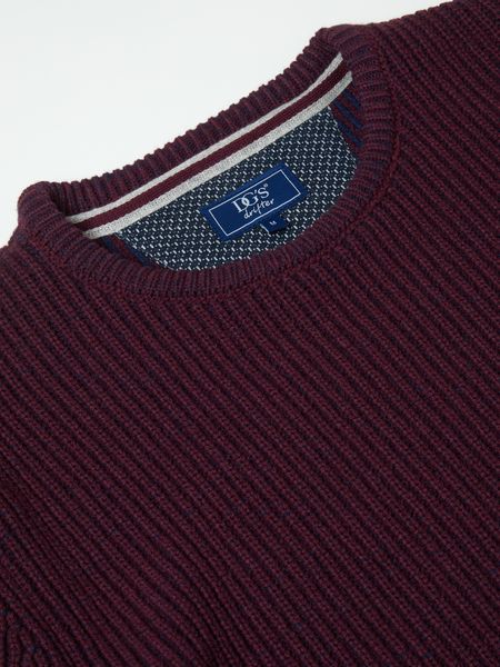 DRIFTERS ROUND NECK PLAIN 533-55337-DARK RED
