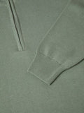 1/4 ZIP JUMPER COTTON  55601-MINT