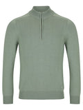 1/4 ZIP JUMPER COTTON  55601-MINT