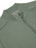 1/4 ZIP JUMPER COTTON  55601-MINT
