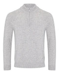 DRIFTER 1/4 ZIP SPEC KNITWEAR 563-55642-LIGHT GREY