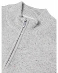 DRIFTER 1/4 ZIP SPEC KNITWEAR 563-55642-LIGHT GREY