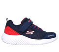 SKECHERS BOUNDER BOYS VELCRO WATERPROOF 403739L-NAVY RED