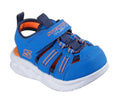 SKECHERS SOLA GLOW LIGHTS JUNIOR SIZES 407033-BLUE