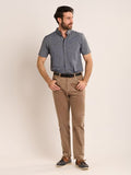 BRAKEBURN OAKENSHAW S/S SHIRT -LIGHT NAVY