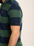 BRAKEBURN SEDGEBROOK PIQUE -NAVY GREEN