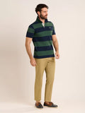 BRAKEBURN SEDGEBROOK PIQUE -NAVY GREEN