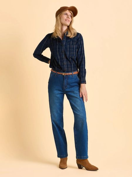 BRAKEBURN FRANCES BLOUSE BBLB0OO130-NAVY PATTERN