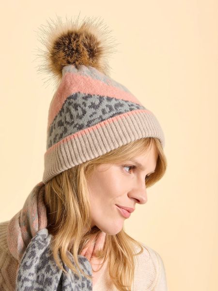 BRAKEBURN ANIMIX BOBBLE HAT  006886-MULTI  COLOR