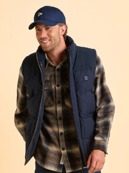 BRAKEBURN QUAINTON GILET 006892-NAVY