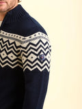 BRAKEBURN ABBERTON KNIT 1/4 ZIP 006892-NAVY MIX