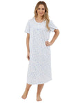 Marlon Womens Harvest Floral 45" Short Sleeve Nightie 44295