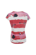 S'QUESTO PRINTED T-SHIRT S/S 6180-505700-WHITE RED