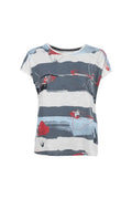 S'QUESTO PRINTED T-SHIRT S/S 6180-505700-MULTI COLOR