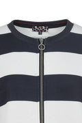 S'QUESTO FULL ZIP SWEATSHIRT 6220-505698-WHITE NAVY