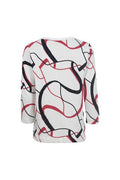 S'QUESTO PRINTED KNIT T0P 3/4 SLEEVE 6920-505694