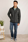 ROSSTEN GRID FULL ZIP FLEECE 11432-BLACK