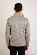ROBINS 1/4 ZIP HERRINGBONE KNIT 202497-KHAKI