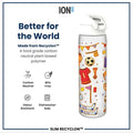ION 8 WATER BOTTLE FOOTBALL 500 ML