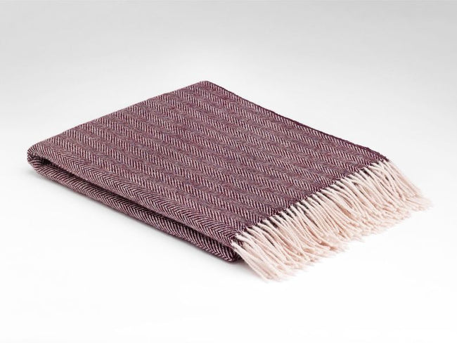 MCNUTT HERITAGE HERRINGBONE ALL WOOL-BERRY