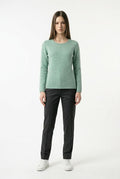 CASTLE FINE KNIT WOOL CASHMERE CB014-EGG SHELL