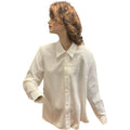 HASPOL LADIES L/S BLOUSE BUTTON NECK