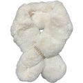 FUR NECK WRAP WITH PEARLS