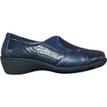EMILY BLACK NAPPA CROC 6004-NAVY